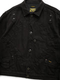 KAPITAL 11.5oz Black×Black Denim Thunderbird Jacket - Detail 2