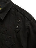 KAPITAL 11.5oz Black×Black Denim Thunderbird Jacket - Detail 3