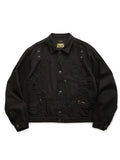 KAPITAL 11.5oz Black × Black Denim Thunderbird Jacket - Black