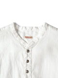 KAPITAL Gauze Linen Herringbone Stand Penny Shirt - Detail 2