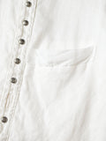 KAPITAL Gauze Linen Herringbone Stand Penny Shirt - Detail 4
