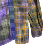 [OS] Needles Rebuild Tie Dye 7 Cut Oversized Flannel Shirt