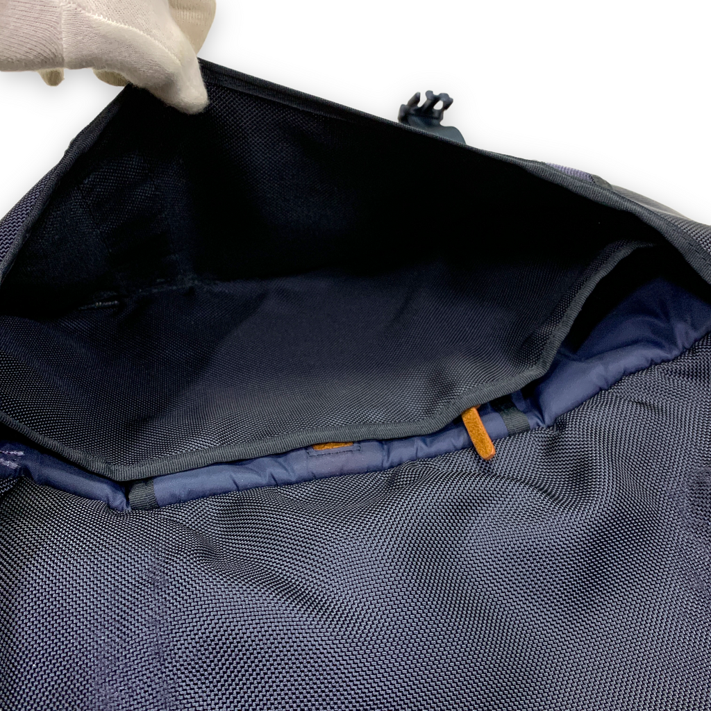 Visvim 18L E Cat Ballistic Nylon Leather Messenger Bag Navy