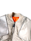 KAPITAL MA-1 Nylon × Crack Leather Sham Bomber Jacket - Detail 2