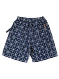 KAPITAL 8oz Denim FOLK-DOJO Embroidered Easy Short Pants - Detail 1