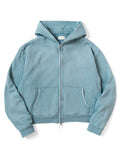 KAPITAL Urake Zip-Up GYM Parka Hoodie - Turquoise