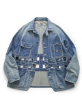 KAPITAL 11.5oz Denim Windowpane CACTUS Coverall - Detail 1