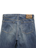 KAPITAL 13.5oz Zimbabwe Denim 5P Monkey TH Zip - Detail 6