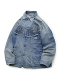 KAPITAL 11.5oz Denim Fringe Coverall - 1