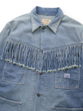 KAPITAL 11.5oz Denim Fringe Coverall - 7