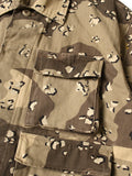 KAPITAL Cotton Herringbone PECKISH Choco-Chip Camo Army Jacket Short - Detail 3