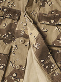 KAPITAL Cotton Herringbone PECKISH Choco-Chip Camo Army Jacket Short - Detail 6