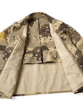 KAPITAL Cotton Herringbone PECKISH Choco-Chip Camo Army Jacket Short - Detail 7