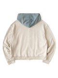 KAPITAL TOP Loop-Back 2-Tone Zip-Up GYM Parka - Detail 2