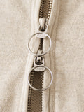 KAPITAL TOP Loop-Back 2-Tone Zip-Up GYM Parka - Detail 4