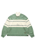 KAPITAL 16/- Panel Border Jersey BIG Rugby Shirt - Green