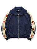 KAPITAL Smooth Jersey Sailor Track Jacket - Navy×Red