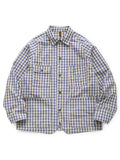KAPITAL OX Gingham CACTUS Coverall - Blue
