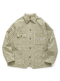 KAPITAL OX Gingham CACTUS Coverall - Khaki