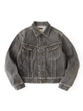 KAPITAL 14oz Black Denim Westerner Regular - Front