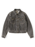 KAPITAL 14oz Black Denim Westerner Jacket (Regular) - Black (Processed)