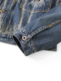 KAPITAL 12oz Palm Tree Jacquard Denim 1ST Jacket - Detail 5