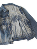 KAPITAL 12oz Palm Tree Jacquard Denim 1ST Jacket - Detail 8