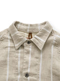 KAPITAL Linen Glitter Fillies Stripe CACTUS Coverall - Detail 2