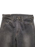 KAPITAL 14oz Black Denim 5P Monkey TH Zip - Detail 2