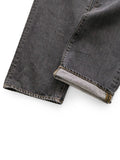 KAPITAL 14oz Black Denim 5P Monkey TH Zip - Detail 5