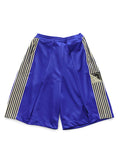 KAPITAL Smooth Jersey Beibei Track Shorts Banner Stripe - Cobalt Blue