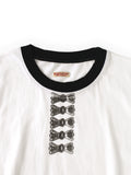 KAPITAL 20/- Jersey Ringer T Butterfly Concho - Detail 2