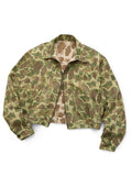 KAPITAL Hunter Camo Herringbone Reversible Drizzler Jacket - Front
