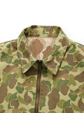 KAPITAL Hunter Camo Herringbone Reversible Drizzler Jacket - Detail 3