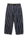 KAPITAL Linen Fillies Stripe Easy Beach GO Pants - Navy