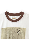 KAPITAL 20/- Jersey Ringer T Gull Foot Print - Detail 2