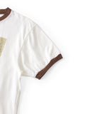 KAPITAL 20/- Jersey Ringer T Gull Foot Print - Detail 3