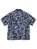 KAPITAL French Cross Linen Discharge Okra Shirt - Detail 1