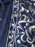 KAPITAL French Cross Linen Discharge Okra Shirt - Detail 5