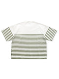 KAPITAL Panel Border Jersey BOX-T PECKISH RAINBOWY - Detail 1