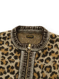 KAPITAL 5G Leopard Mohair Knit ZIP Cabaret Cardigan - 3