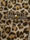 KAPITAL 5G Leopard Mohair Knit ZIP Cabaret Cardigan - 7