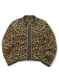 KAPITAL 5G Leopard Mohair Knit ZIP Cabaret Cardigan - BR