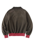 KAPITAL 2-Tone Half Zip Sweatshirt (Pecos Paisley) - 2