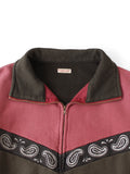 KAPITAL 2-Tone Half Zip Sweatshirt (Pecos Paisley) - 3