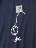 KAPITAL IDG Jersey Crew T PECKISH Anchor - Detail 4