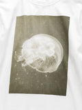KAPITAL 20/- Jersey Crew Long T Monochrome Jellyfish - Detail 3