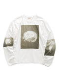 KAPITAL 20/- Jersey Crew Long-Sleeve T-Shirt (Monochrome Jellyfish Print) - White