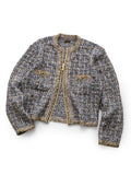 KAPITAL 5G Tweed Knit ZIP Cabaret Cardigan - 2