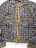 KAPITAL 5G Tweed Knit ZIP Cabaret Cardigan - 4